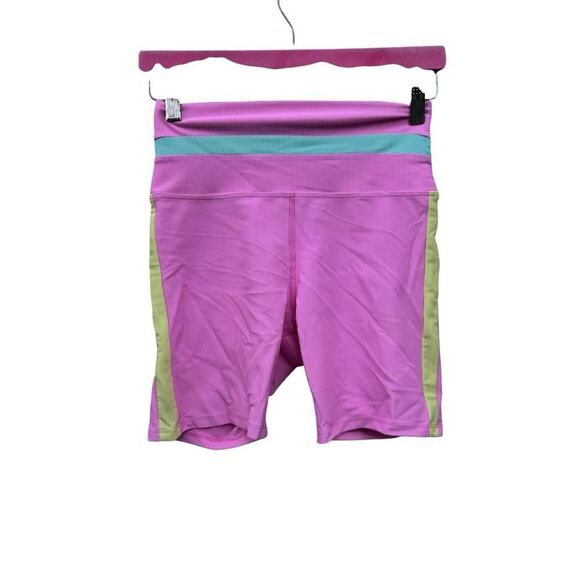 FREE PEOPLE BEACH RIOT Women medium Pastel Colorblock Samantha Short Athletic - Picture 5 of 6